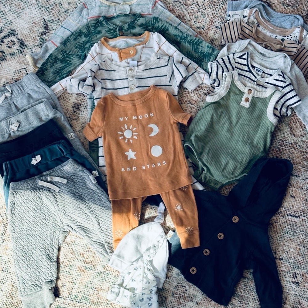Baby boy clothing lot. Newborn and 3 month